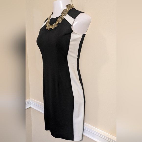 Calvin Klein Black and White Sleeveless Dress - Picture 9 of 10